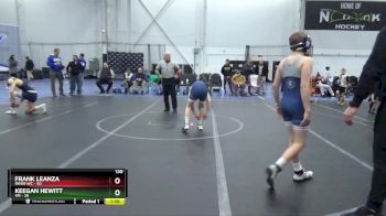 130 lbs Round 3 (4 Team) - Keegan Hewitt, 4M vs Frank Leanza, River WC