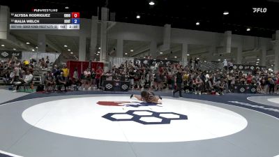Senior Women Freestyle FS - 55 lbs Cons. Round 2 - Alyssa Rodriguez, Church Boyz Wrestling Club vs Malia Welch, Southern Oregon Regional Training Center