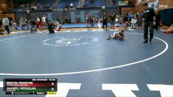 55-58 lbs Round 1 - Brextin Fromeyer, Talons Wrestling Club vs Maxwell McClellan, SYRACUSE