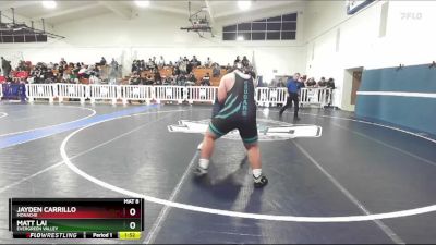 285 lbs Champ. Round 1 - Jayden Carrillo, Monache vs Matt Lai, Evergreen Valley