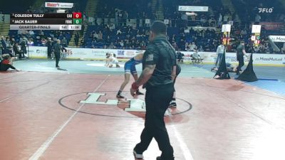 138 lbs Quarterfinal - Coleson Tully, Carver vs Jack Sauer, Franklin