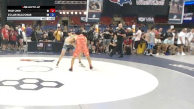 120 lbs Champ. Rd Of 128 - RiSu Choi, Michigan vs Collin Bagdonas, Ohio