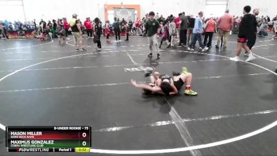 75 lbs Semifinal - Maximus Gonzalez, Cobra Wrestling Club vs Mason Miller, Hard Rock Rams