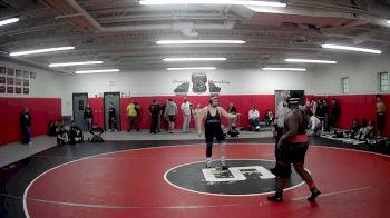 285 lbs Champ. Round 2 - Gianni Browne, Meyersdale Area Hs vs Andrew Hebenthal, River Valley Hs