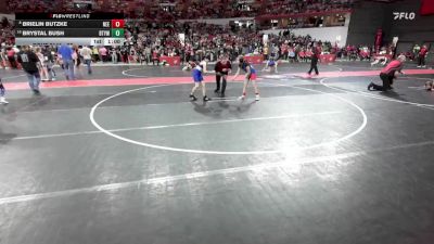 95 lbs Cons. Round 2 - Brielin Butzke, Neenah vs Brystal Bush, Blair Taylor Youth Wrestling