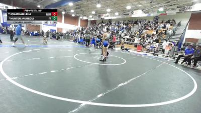 113 lbs Champ. Round 2 - Hunter Jauregui, Fountain Valley vs Jonathan Leija, Gahr