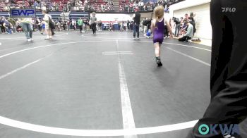 43 lbs Rr Rnd 4 - Liliana Clitso, Darko Valley Wolf Pack vs Everly Neff, Chickasha Youth Wrestling