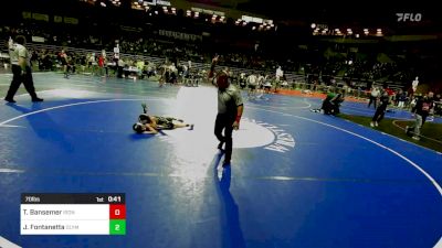 70 lbs Round Of 16 - Thomas Bansemer, Iron Horse vs Joseph Fontanetta, Olympic