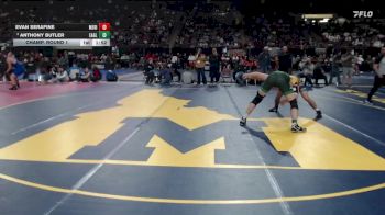 6A 175 lbs Champ. Round 1 - Evan Serafine, Meridian vs Anthony Butler, Eagle