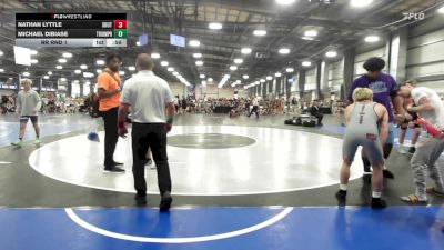 120 lbs Rr Rnd 1 - Nathan Lyttle, Team Shutt Penguin vs Michael DiBiase, Triumph Maize