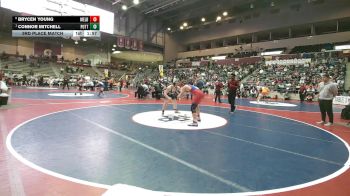 4A 190 lbs 3rd Place Match - Brycen Young, Melbourne vs Connor Mitchell, Pottsville