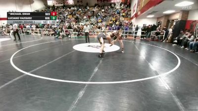 215 lbs Champ. Round 1 - Michael Swan, Natrona County vs Luciano Vazquez, Worland
