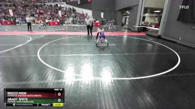 69 lbs Cons. Round 2 - Rocco Mion, Poynette Panther Youth Wrestli vs Grady Spets, Mosinee Youth Wrestling