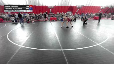 150 lbs Cons. Rd Of 16 - August Hartung, Pinnacle vs Michael Alexander, Warriors Warehouse