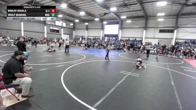 46 lbs Rr Rnd 3 - Emilio Sigala, Az Cross Trained vs Wolf Manuel, Wrightwood Wrestling Club