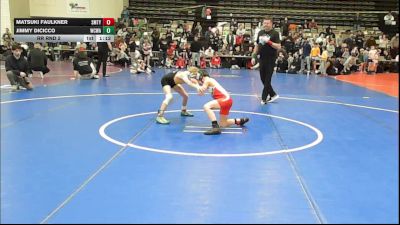 69 lbs Rr Rnd 2 - Matsuki Faulkner, Smitty's Barn Black - ESC vs Jimmy DiCicco, Wrecking Crew Wrestling Academy - ESC