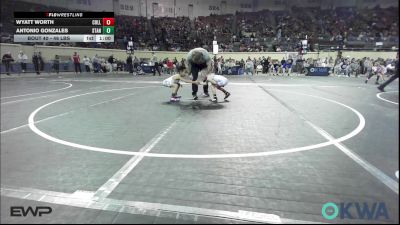 46 lbs Quarterfinal - Wyatt Worth, Collinsville Cardinal Youth Wrestling vs Antonio Gonzales, Standfast