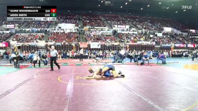 A - 126 lbs Champ. Round 1 - Quinn Wissenbauch, Corvallis vs Aiden Smith, Custer Co. (Miles City)