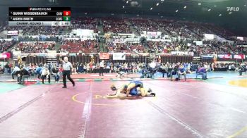 A - 126 lbs Champ. Round 1 - Quinn Wissenbauch, Corvallis vs Aiden Smith, Custer Co. (Miles City)