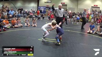 56 lbs Round 1 (6 Team) - Liam Ferguson, Mi Pitbulls Gold vs Zackary Vest, Illinois KIA