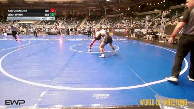 110 lbs Consi Of 8 #2 - Ava Cabalona, Takedown City Wrestling Club vs Leah Wynn, ERJH