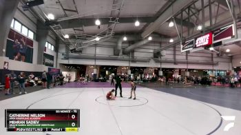 75 lbs Champ. Round 1 - Mehran Sadiev, Gracie Barra Westchase Wrestling Club vs Catherine Nelson, Apex Grappling Academy