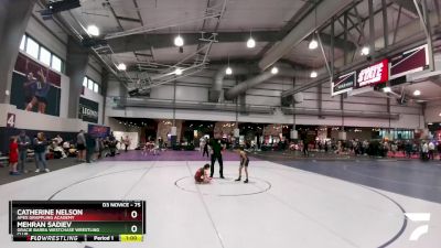 75 lbs Champ. Round 1 - Mehran Sadiev, Gracie Barra Westchase Wrestling Club vs Catherine Nelson, Apex Grappling Academy