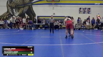 JV-39 lbs Round 1 - Carson Grier, Williamsburg vs Francisco Jasso, Cedar Rapids Jefferson