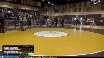 170 lbs 1st Place Match - Ryder Dearborn, East County Wrestling Club vs David Mitrovich, Eastlake High School Wrestling
