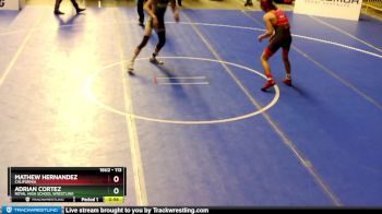 113 lbs Cons. Round 4 - Adrian Cortez, Royal High School Wrestling vs Mathew Hernandez, California