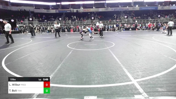 72 lbs Final - Landon Wilbur, Predator Wrestling vs Trevor Bolt, Trailhands