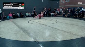 140 lbs Quarterfinal - Isaias Nelson, Upper Valley Aces Wresstling vs Ryder Smith, Mountain Man Wrestling Club