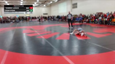 107 lbs Champ. Round 2 - Dominic Larson, Worthington vs Logan Stoks, Canby