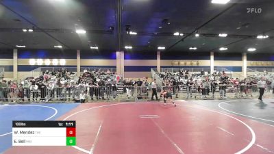 100 lbs Quarterfinal - Wyatt Mendez, The Empire vs Erik Bell, Mid Valley Wr Ac