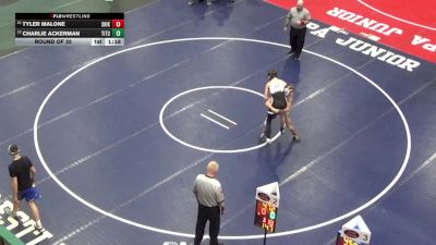 147 lbs Round Of 32 - Tyler Malone, Shikellamy vs Charlie Ackerman, Titusville
