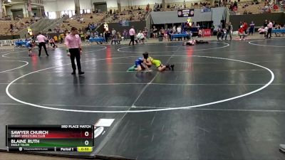 75 lbs 3rd Place Match - Sawyer Church, Rabbit Wrestling Club vs Blaine Ruth, Eagle Talon