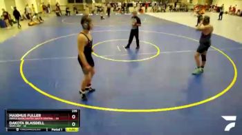 235 lbs Semis (4 Team) - Dakota Blaisdell, WEM/JWP vs Maximus Fuller, Maple River/United South Central