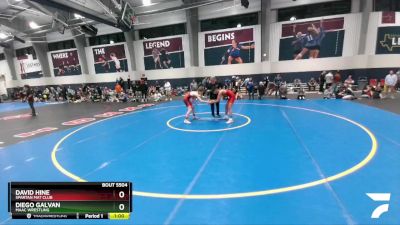 126 lbs Cons. Round 2 - Diego Galvan, MAAC Wrestling vs David Hine, Spartan Mat Club