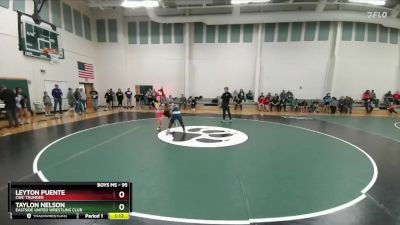 95 lbs Champ. Round 1 - Leyton Puente, CWC Thunder vs Taylon Nelson, Eastside United Wrestling Club