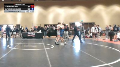 150 lbs Champ. Rd Of 32 - Cowboy Elliott, Route 8 vs Alfredo Bermudez, Basement Rats