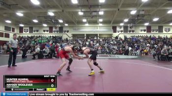 132 lbs Cons. Round 2 - Hunter Humpal, New Hampton/Turkey Valley vs Hayden Woolever, Fort Madison