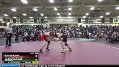 132 lbs Cons. Round 2 - Hunter Humpal, New Hampton/Turkey Valley vs Hayden Woolever, Fort Madison