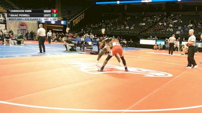 175 Class 2 lbs Champ. Round 1 - Chrishod Sims, Normandy Collaborative vs Isaac Powell, Lafayette (St. Joseph)