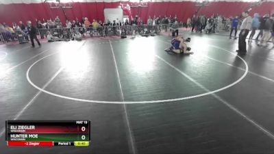 132 lbs Cons. Round 2 - Eli Ziegler, Wisconsin vs Hunter Moe, Wisconsin