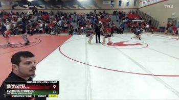 110-116 lbs Round 2 - Olivia Lopez, Outlaw Wrestling Club vs Everleigh Monson, Mat Demon Wrestling Club