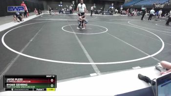 40 lbs Quarterfinal - Jayse Pless, El Dorado Wrestling Club vs Ryder Gehring, Team Lightning Wrestling Club