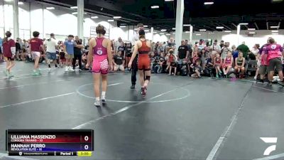 110 lbs Round 1 (6 Team) - Lilliana Massenzio, Cordoba Trained vs Hannah Perro, Revolution Elite