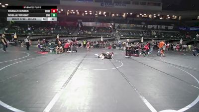 90 lbs Consolation - Raegan Marks, Morris Hills Wrestling Club vs Noelle Wright, Stafford