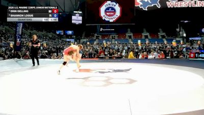 135 lbs Quarters - Erin Delling, Missouri vs Shannon Logue, Pennsylvania
