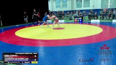 57kg Champ. Round 1 - Kiera Stedall, Edmonton WC vs Kaweraha:wi Storm Lahache, Kanieinkehaka Tehontatienas Mohawk / HBS